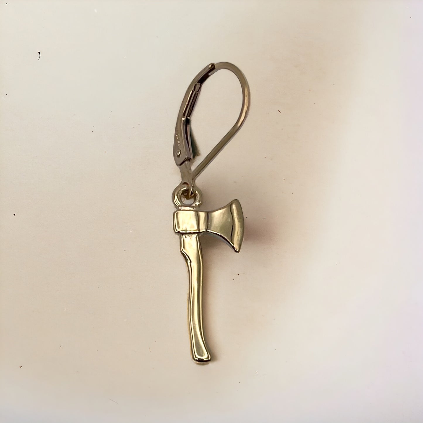 Gold Hatchet Shorty Earring