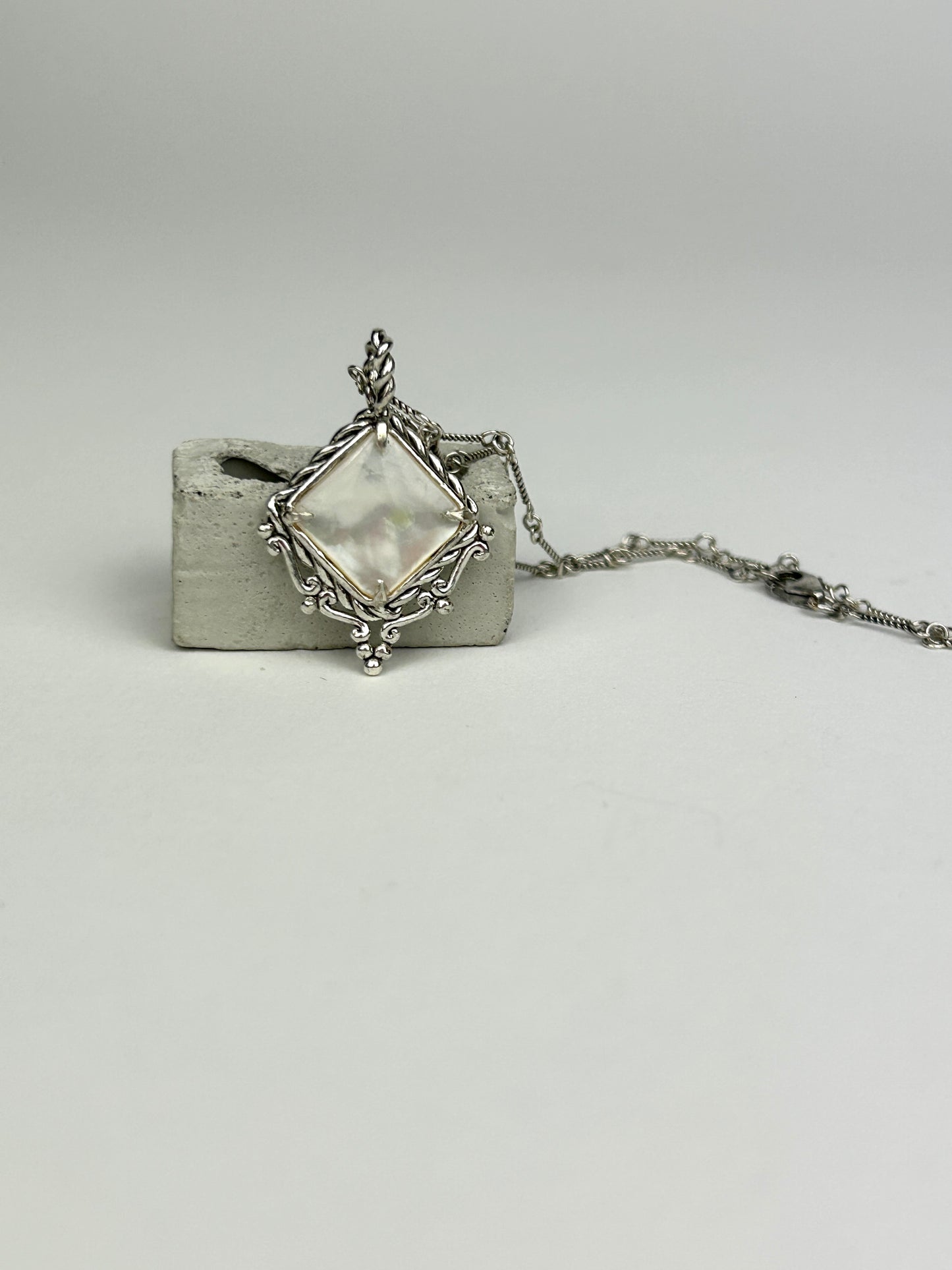 Mother of Pearl Bone Chain
