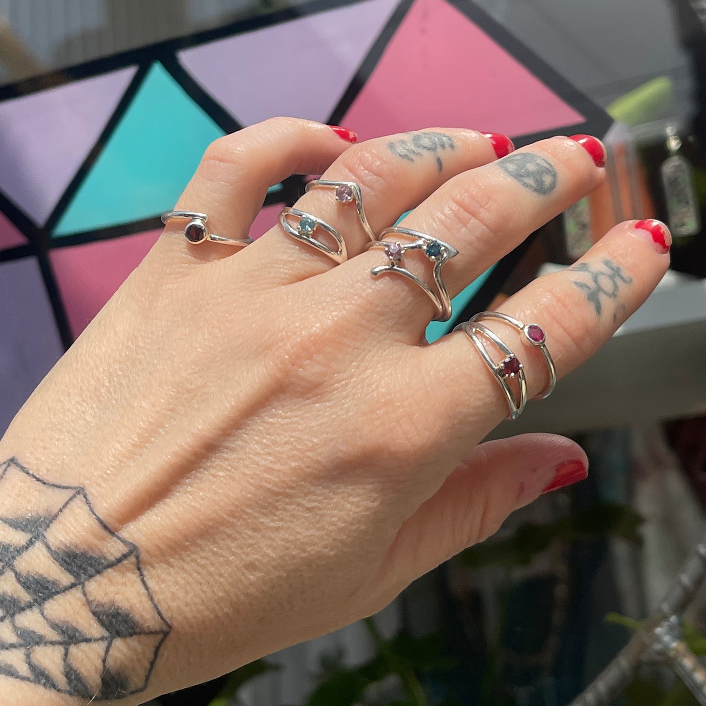 Gemstone Stacker Rings