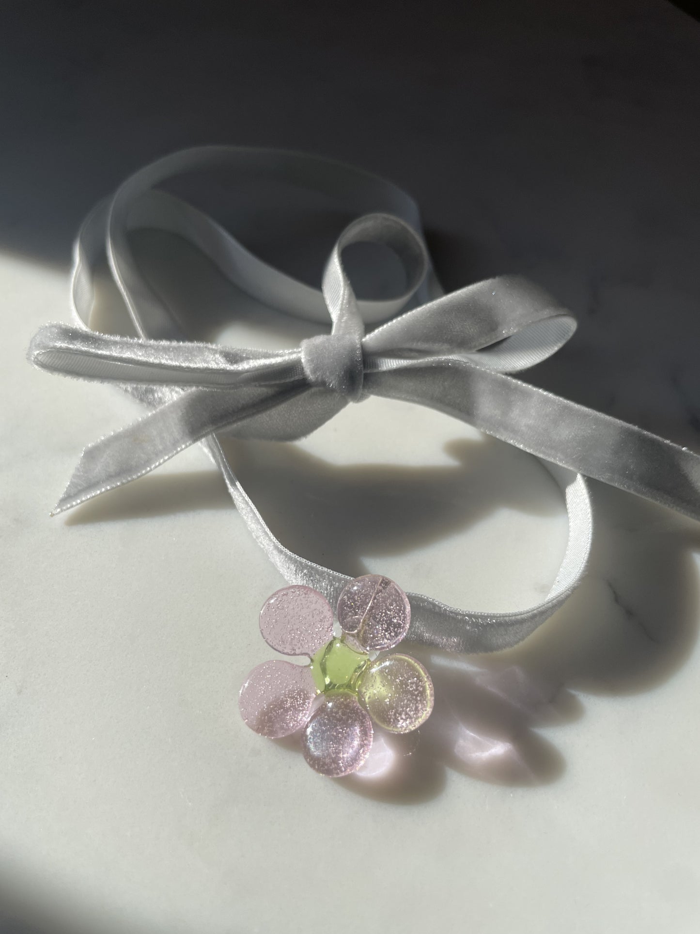 Pink Bubblegum Flower Pendant