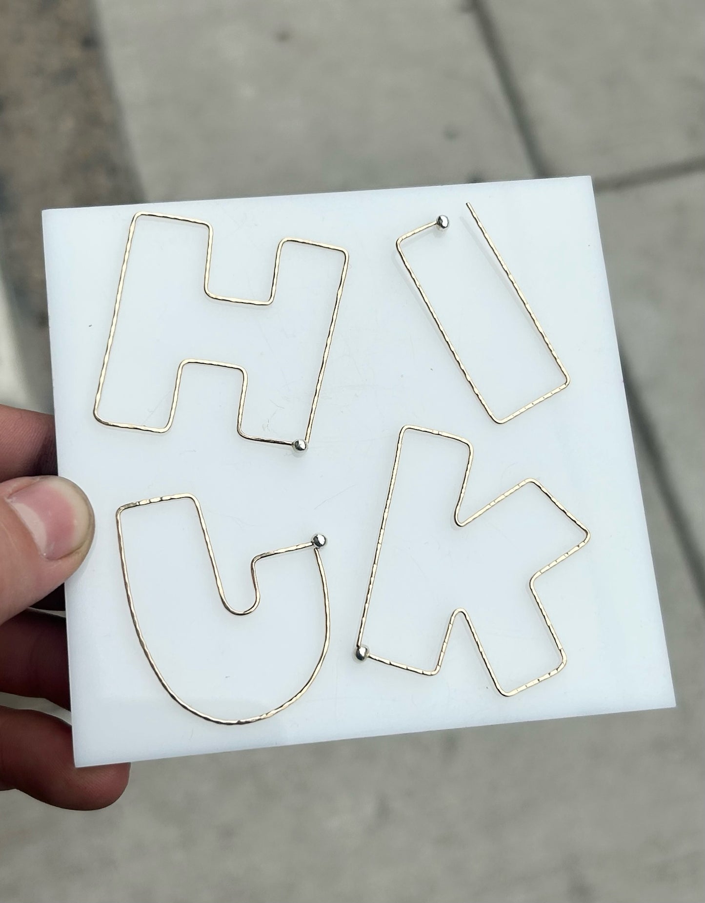 La Di Da Alphabet Earrings