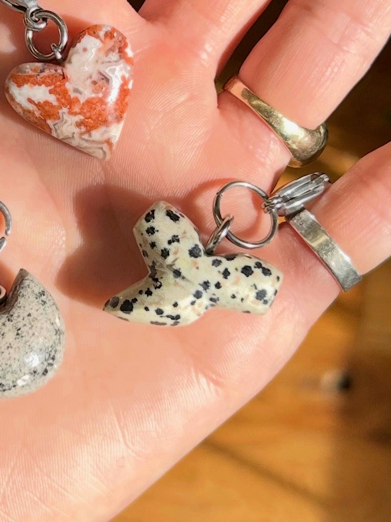 Hand Carved Natural Gem Charms 2