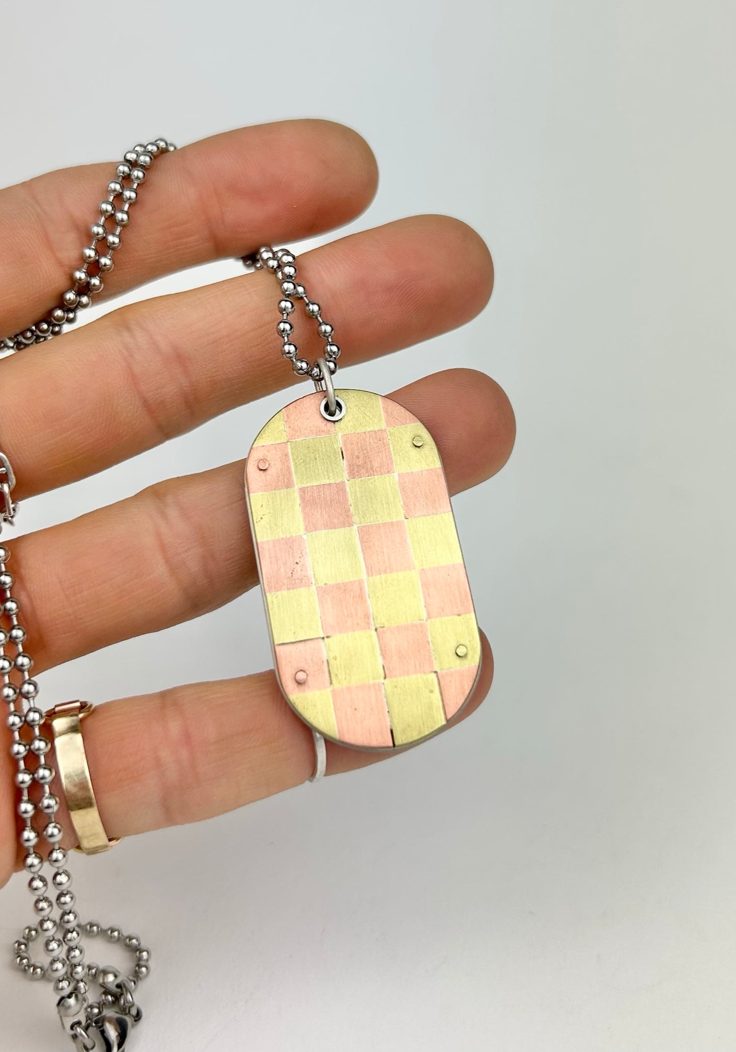 Checkered Dog Tag