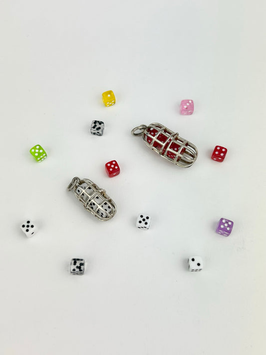 Dice Cage Charm