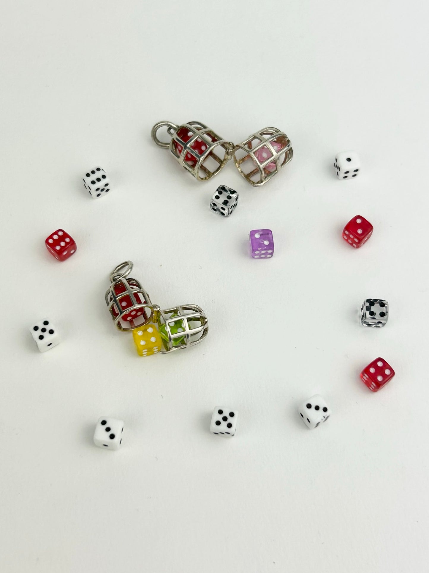 Dice Cage Charm