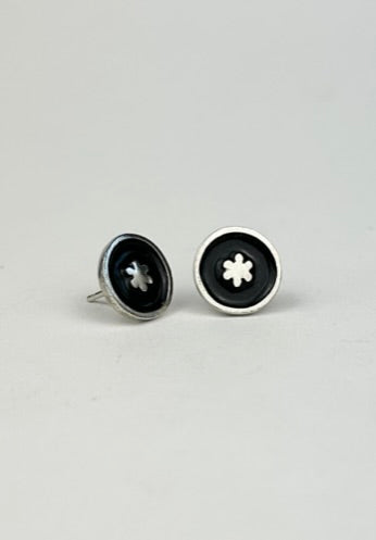 Black Asterisk Studs