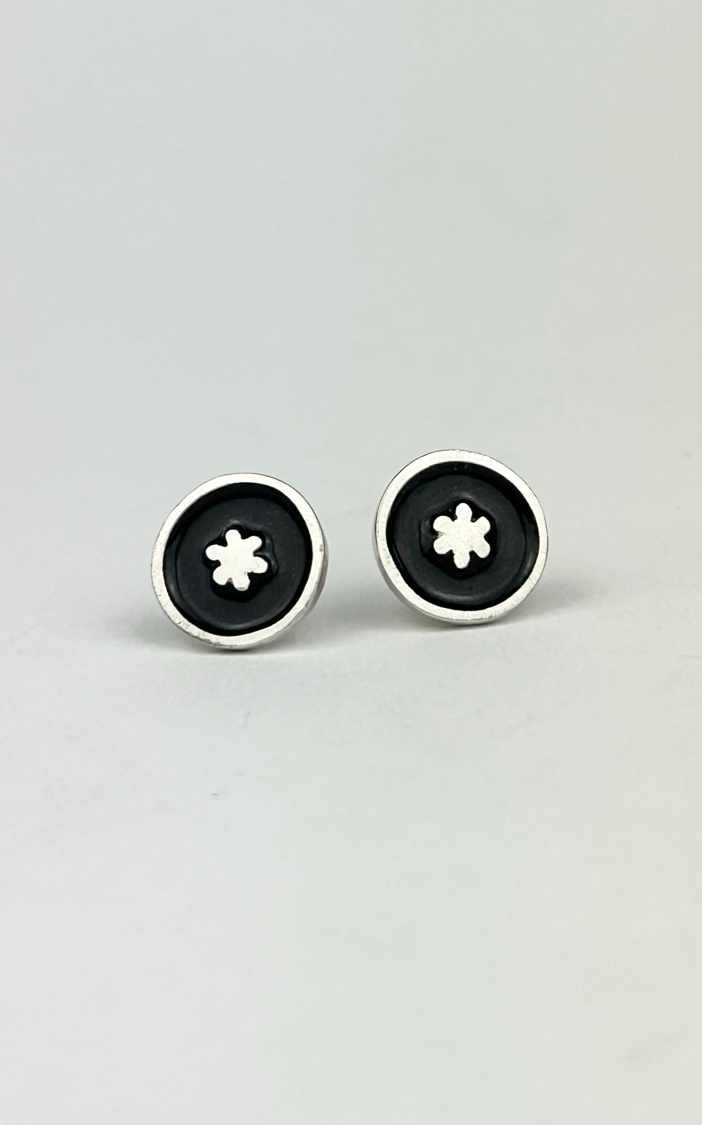 Black Asterisk Studs