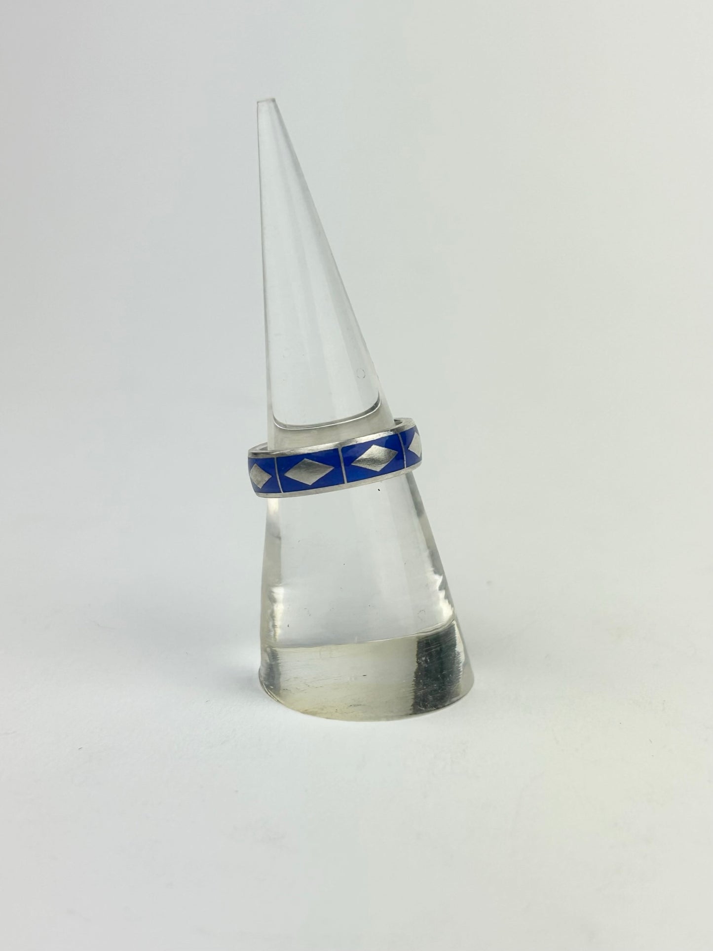 Diamond Molding Ring w/ Color Enamel