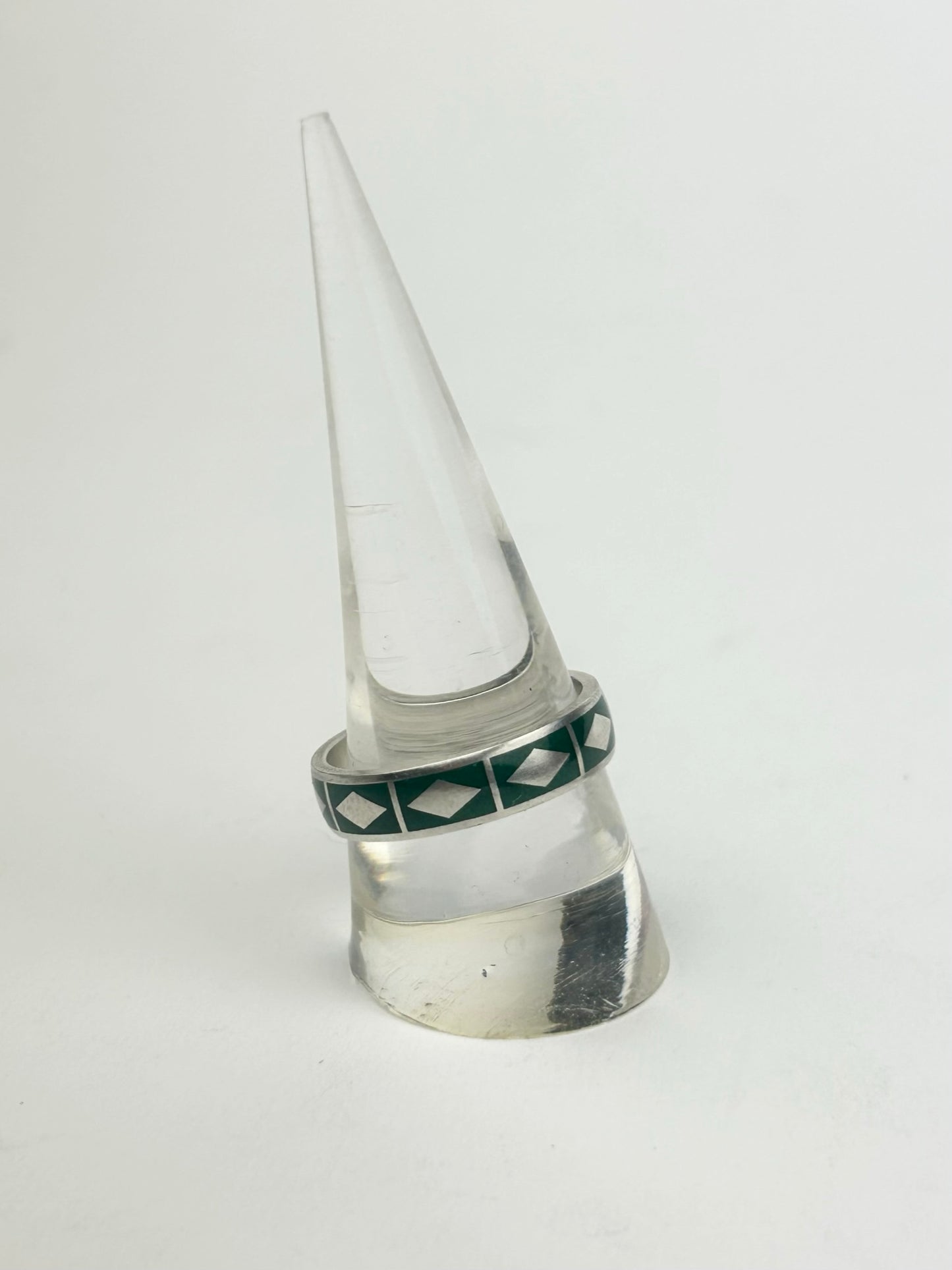Diamond Molding Ring w/ Color Enamel