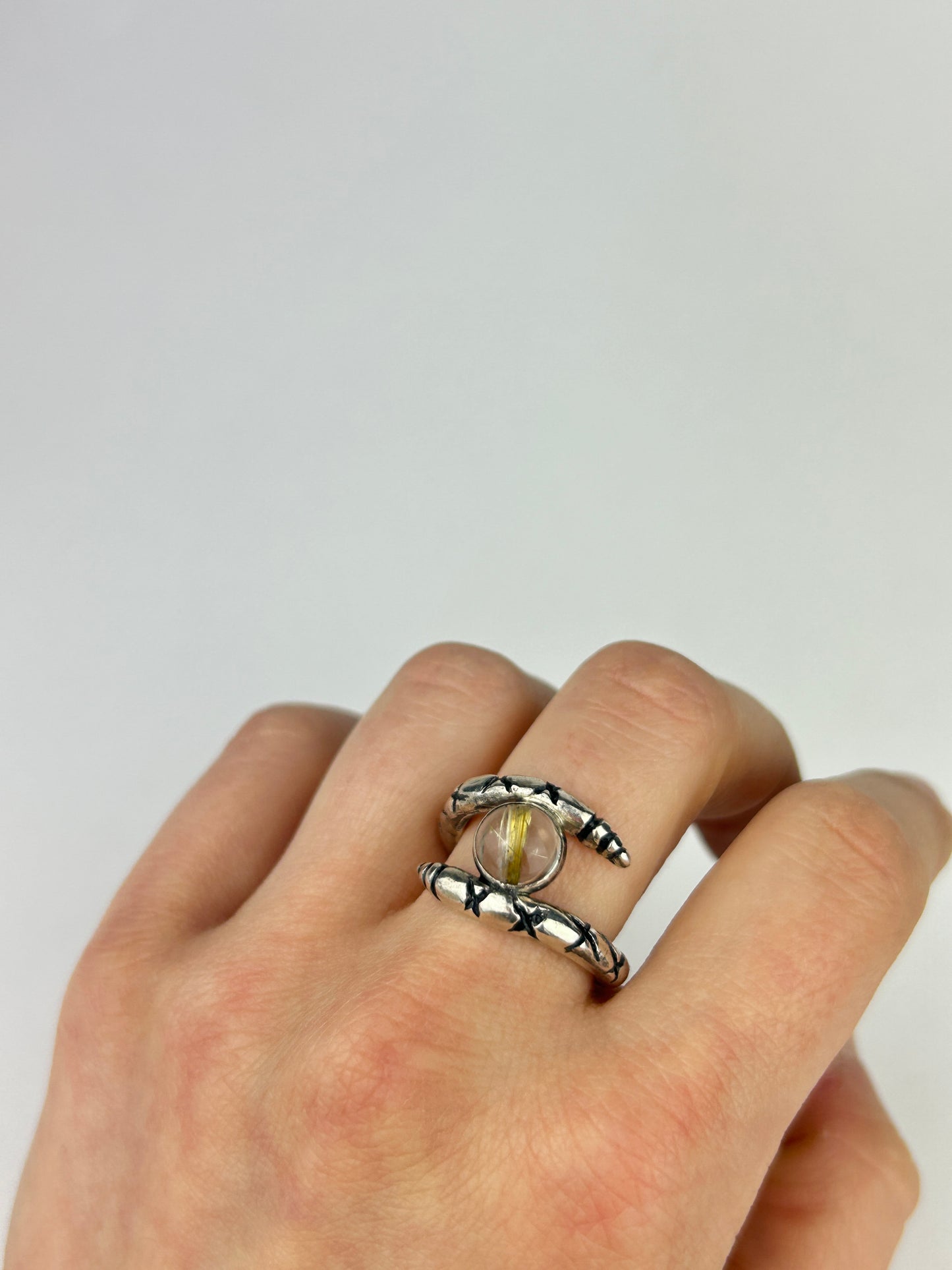 Guardian Ring - Rutilated Quartz