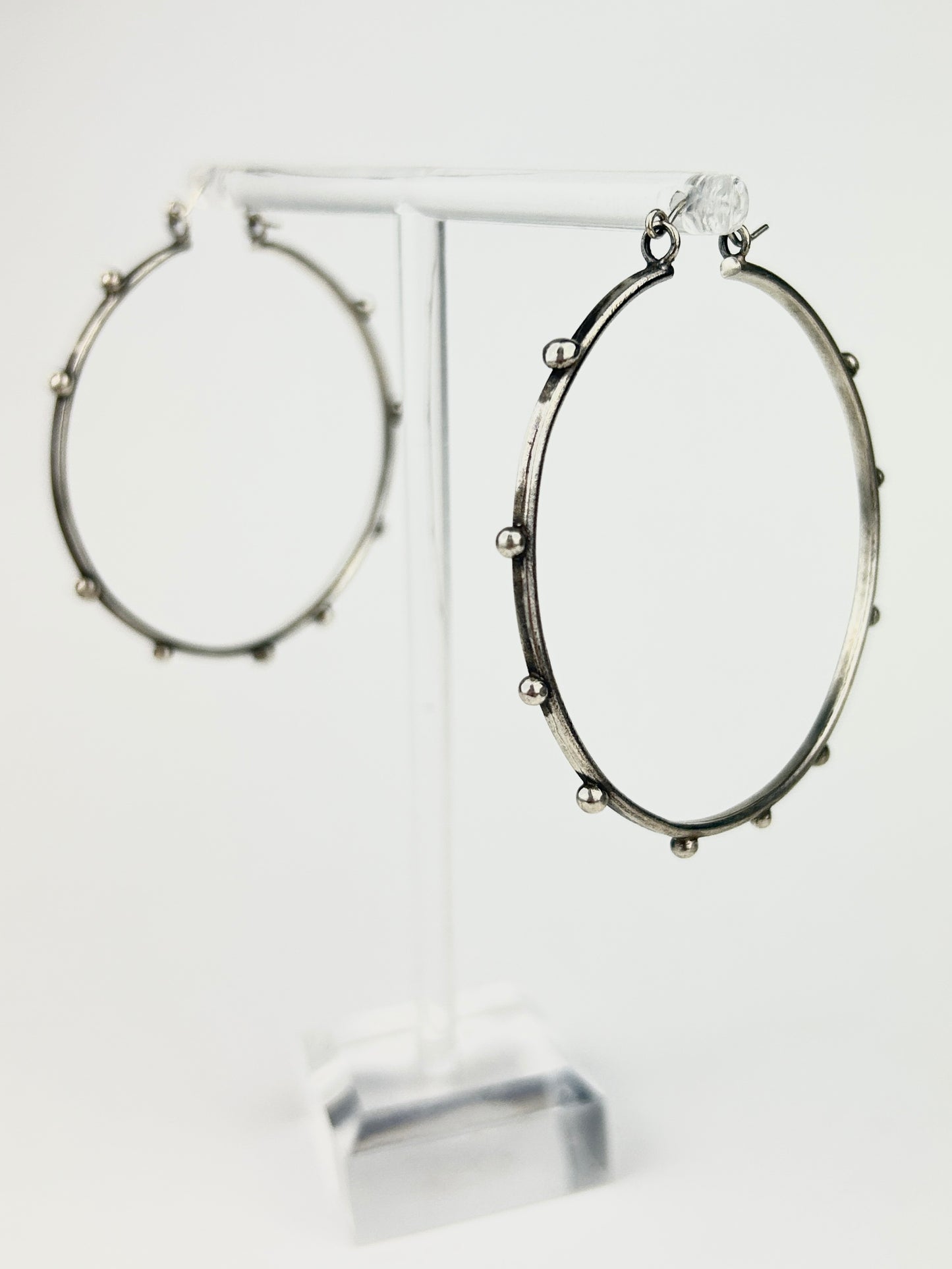 Studded Orb Hoops