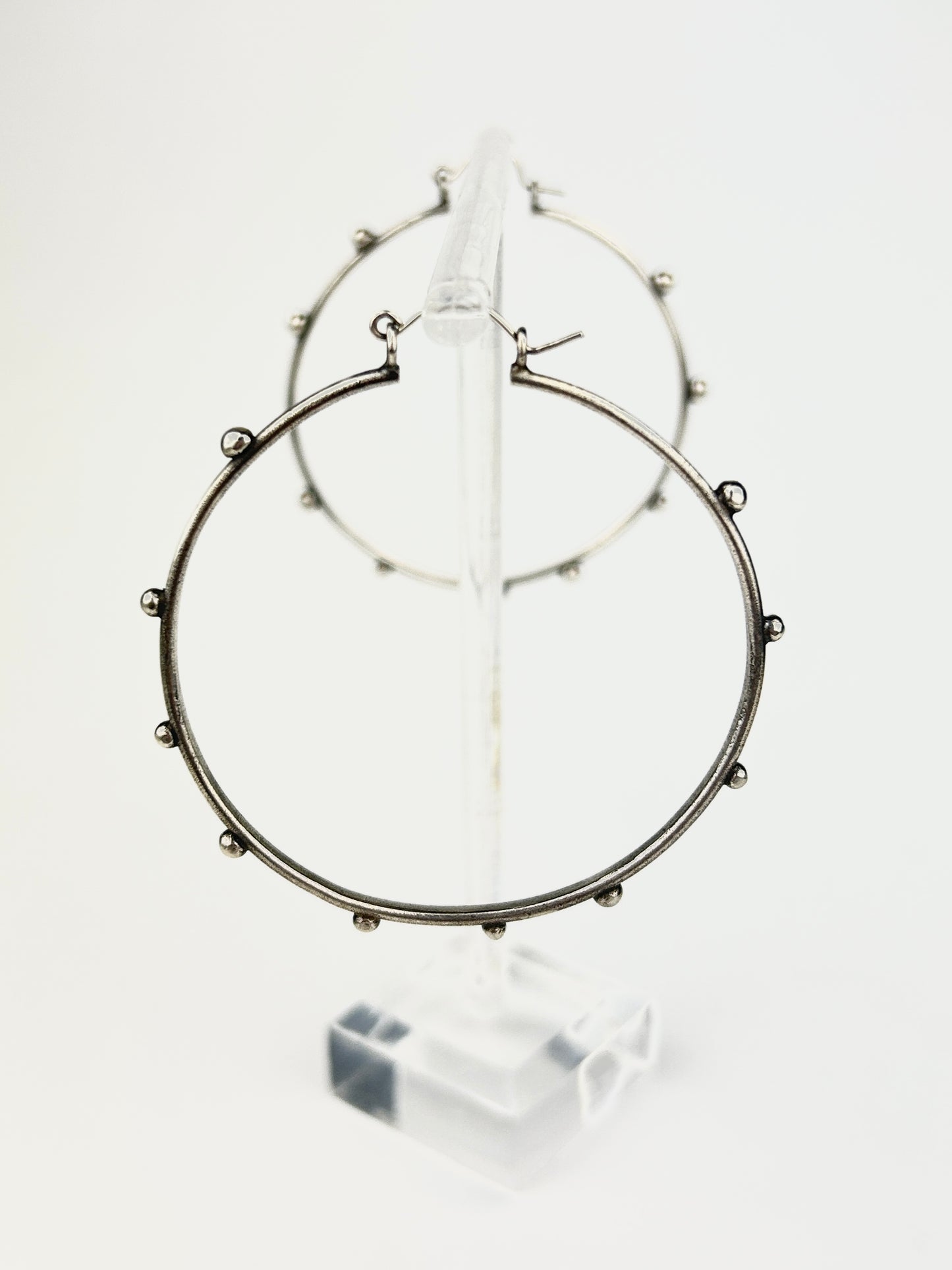 Studded Orb Hoops