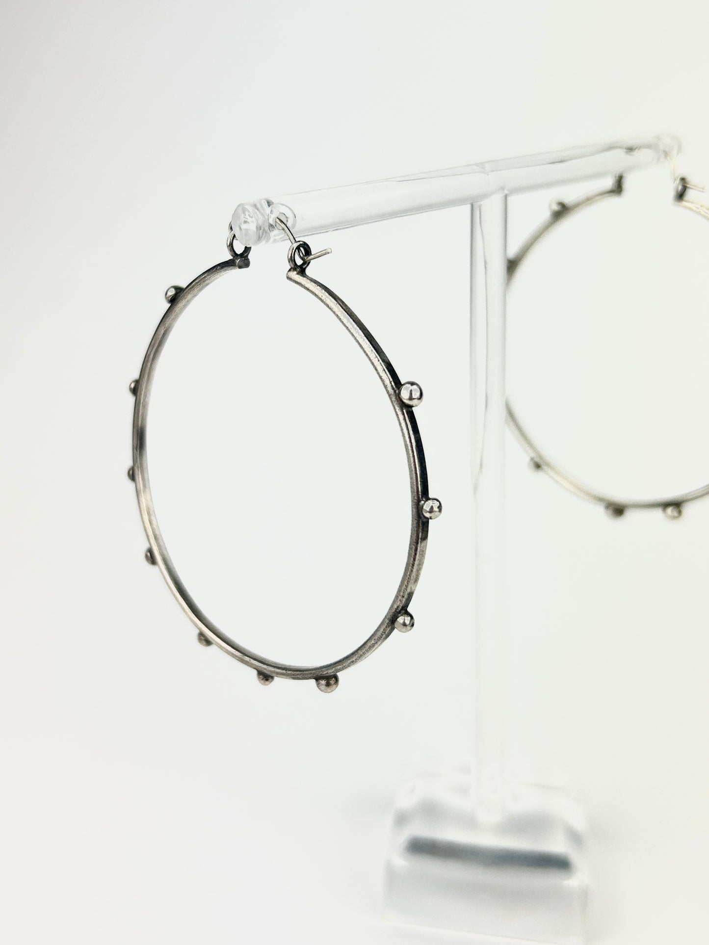 Studded Orb Hoops