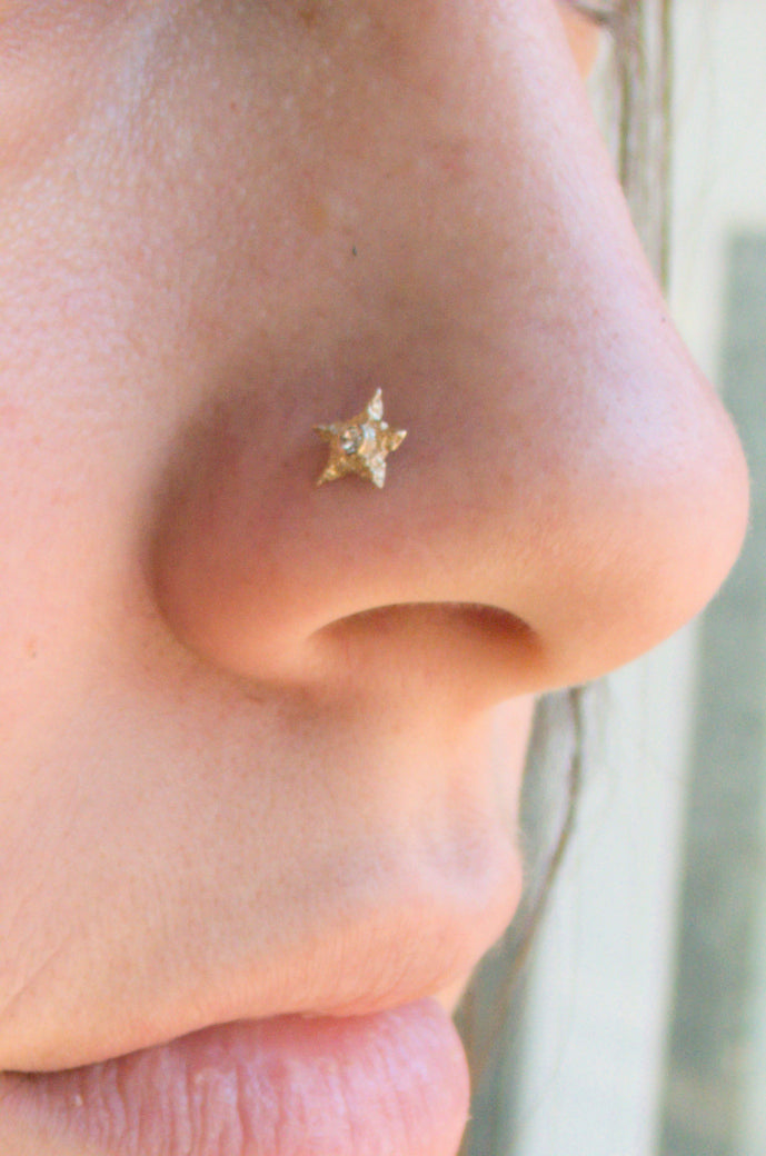 Clementine Star Studs Ready to Ship