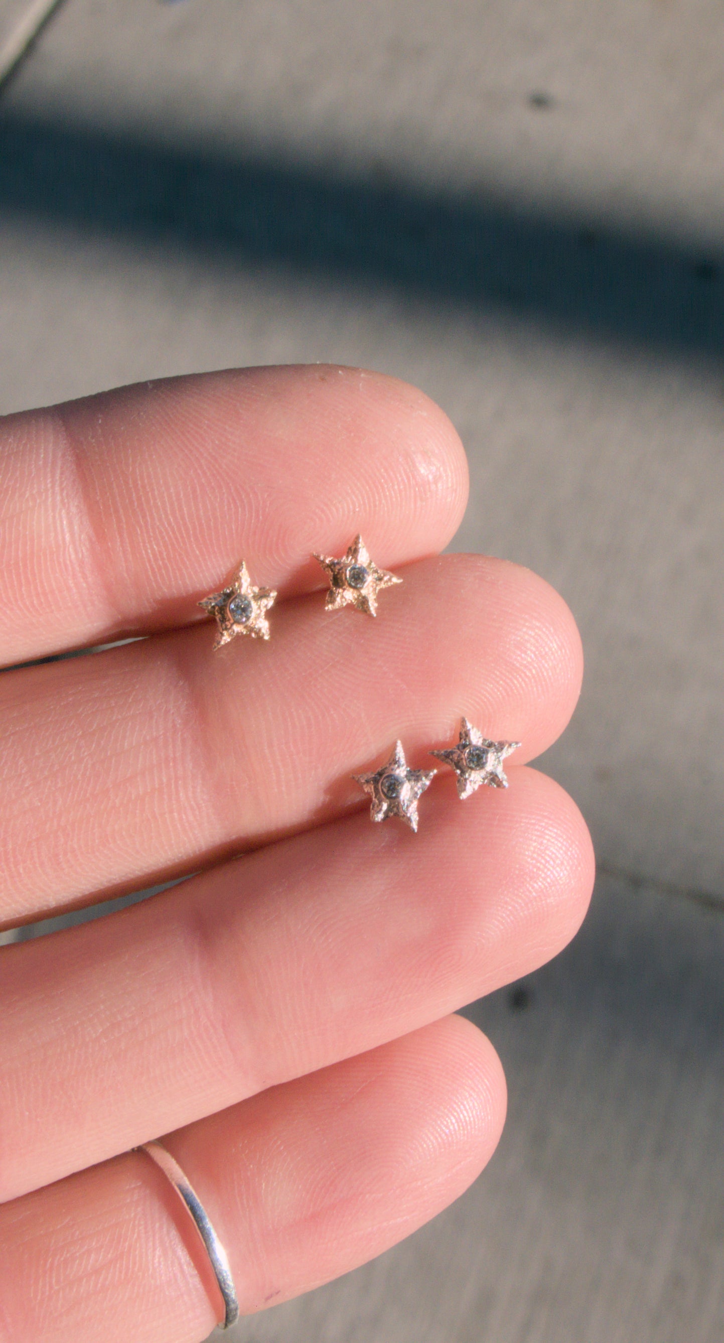 Clementine Star Studs Ready to Ship