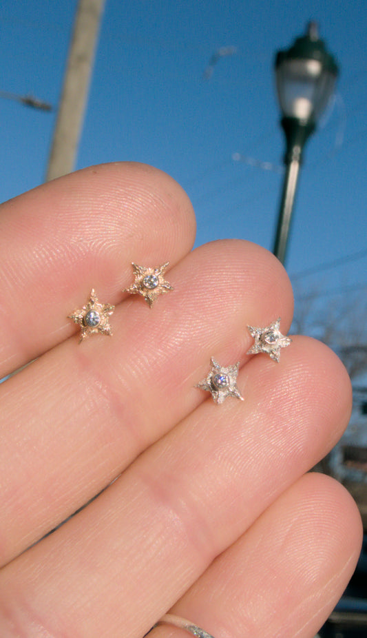 Clementine Star Studs Ready to Ship