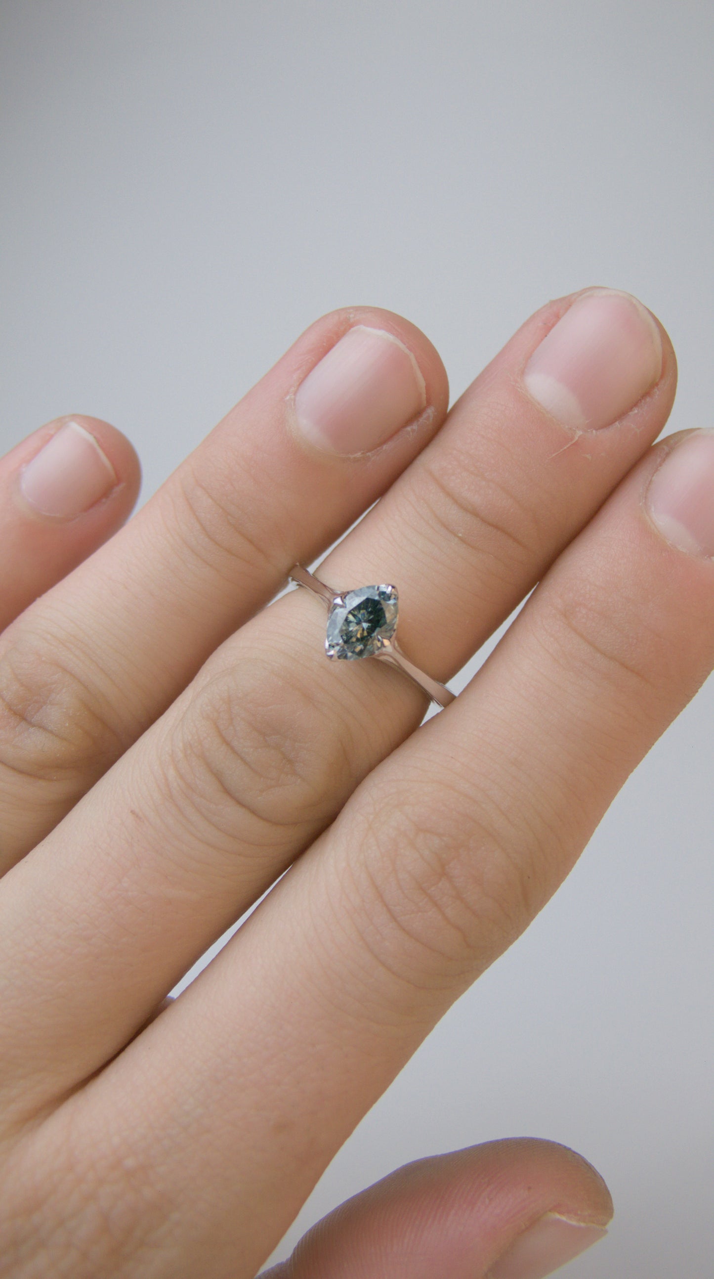 Alcove // Grey Moissanite