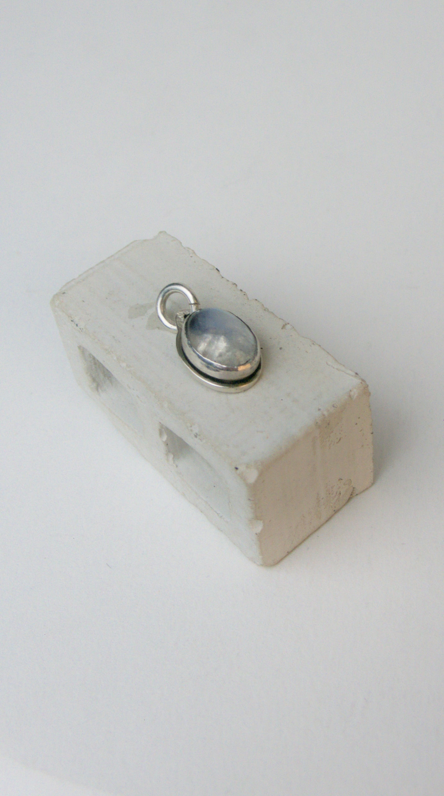 Small Oval Moonstone Charm