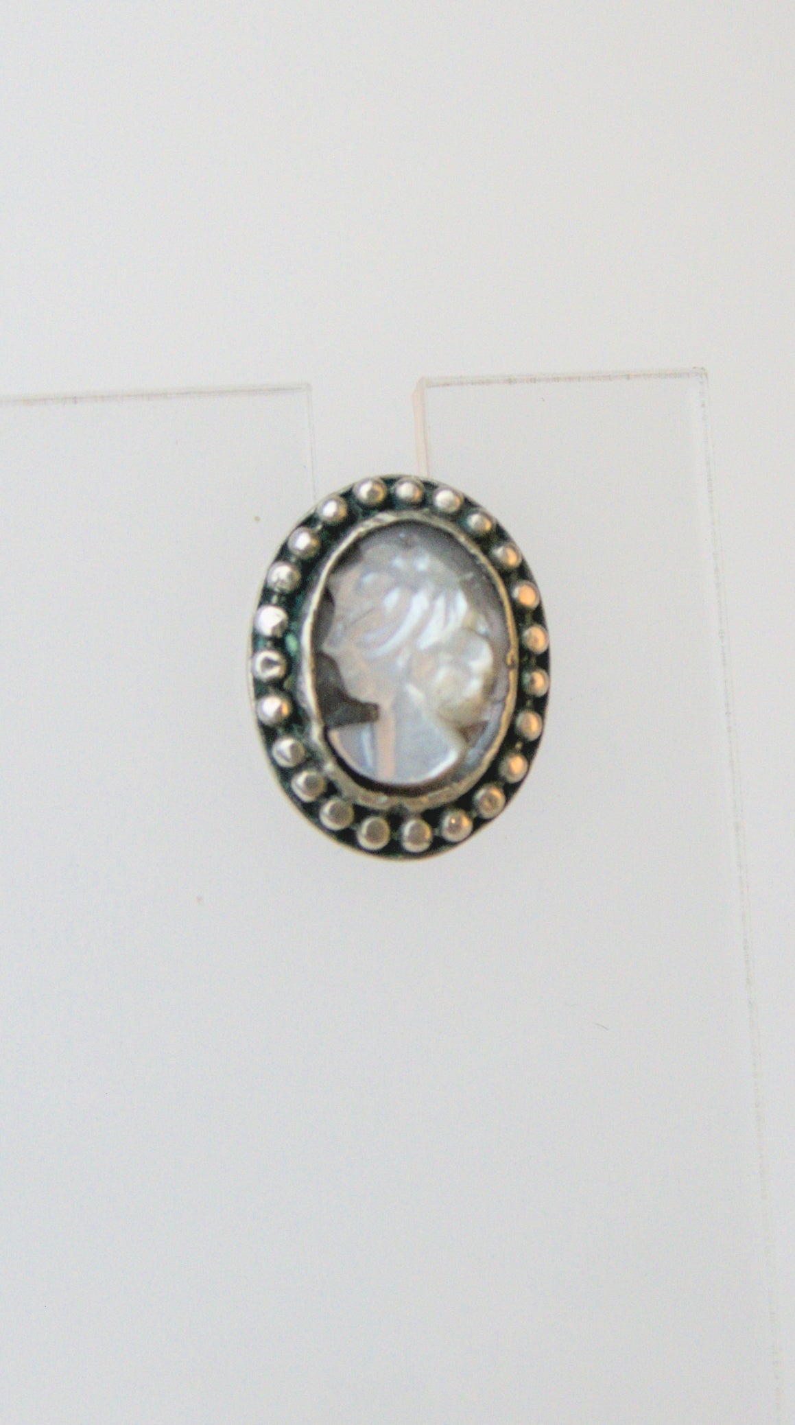 Mother of Pearl Cameo Studs