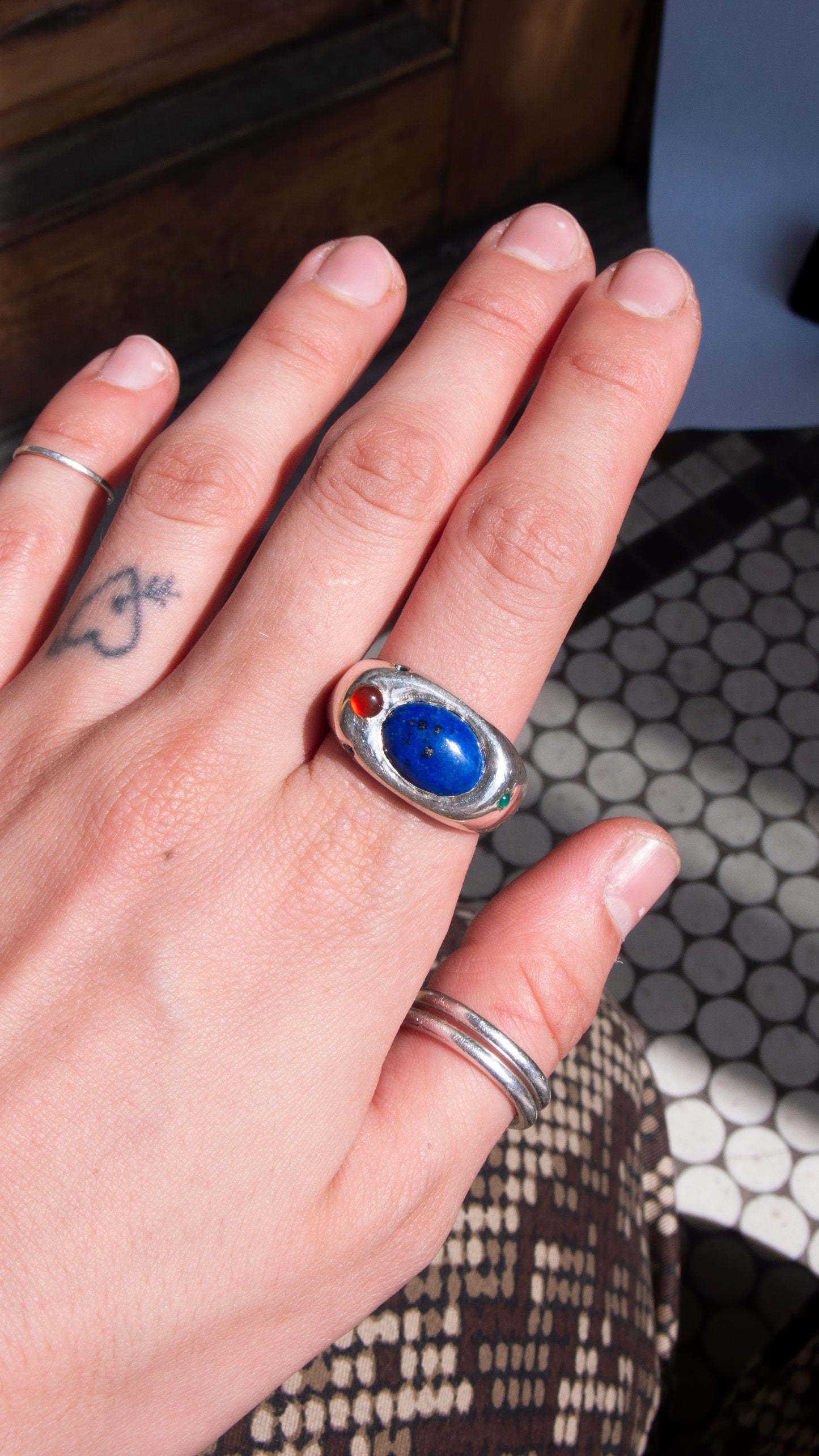 Lapis Signet Ring size 12.25