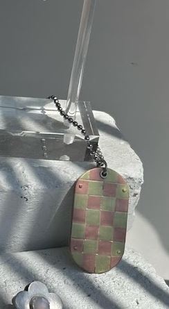 Checkered Dog Tag
