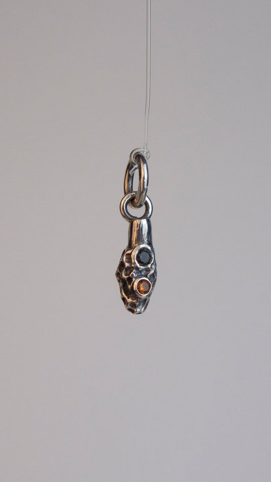 Morel Mushroom with Smoky Quartz and Citrine