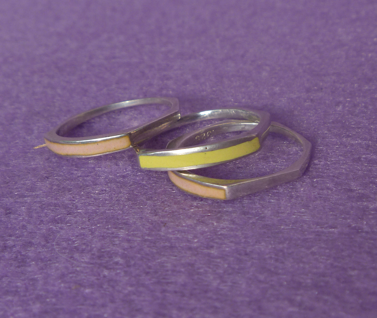 Geometric Enamel Band