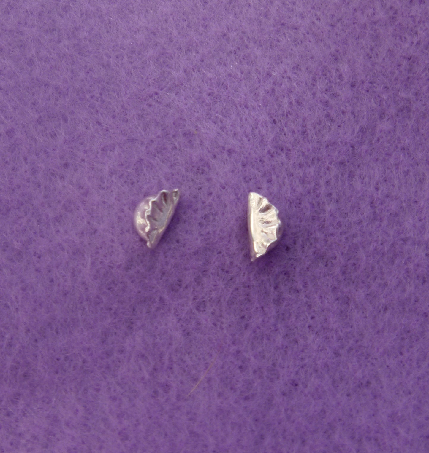 Sterling Silver Dumpling Earrings