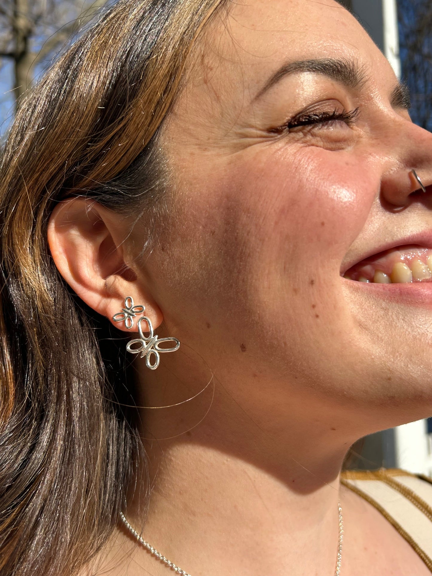 Butterfly Stud Earrrings
