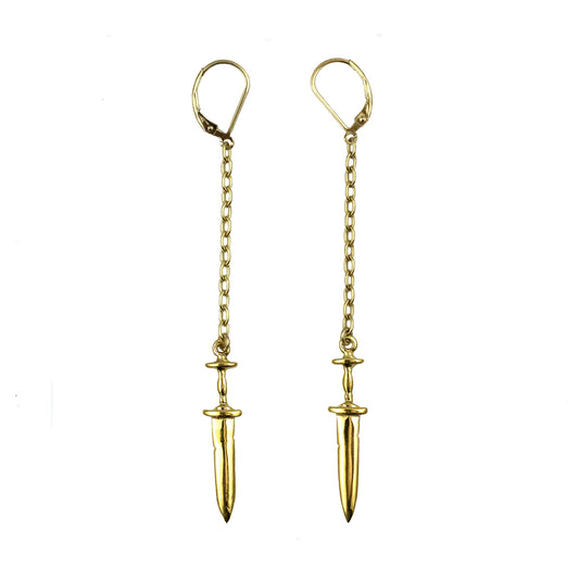 Dagger Chain Earrings