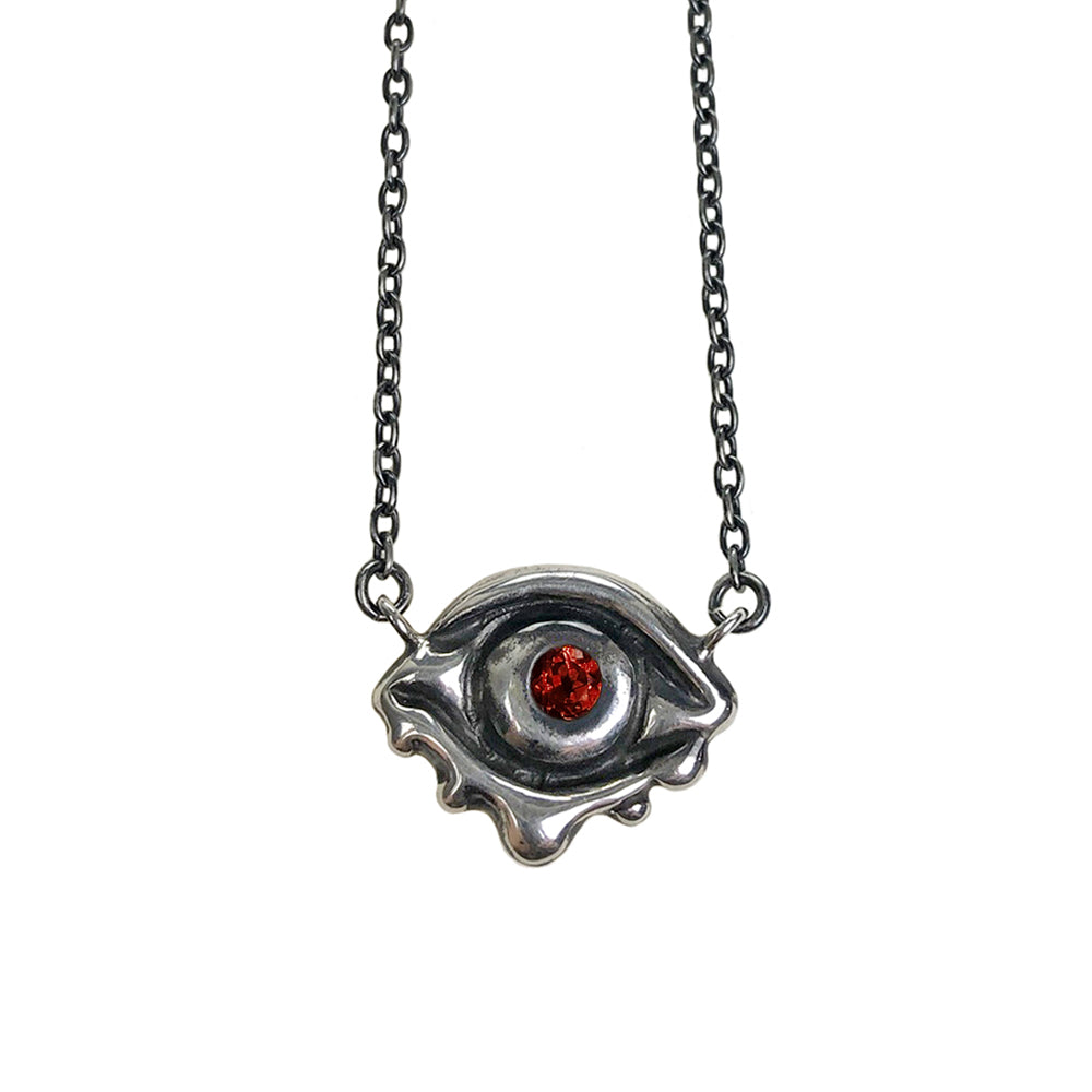 Evil Eye Talisman in Garnet