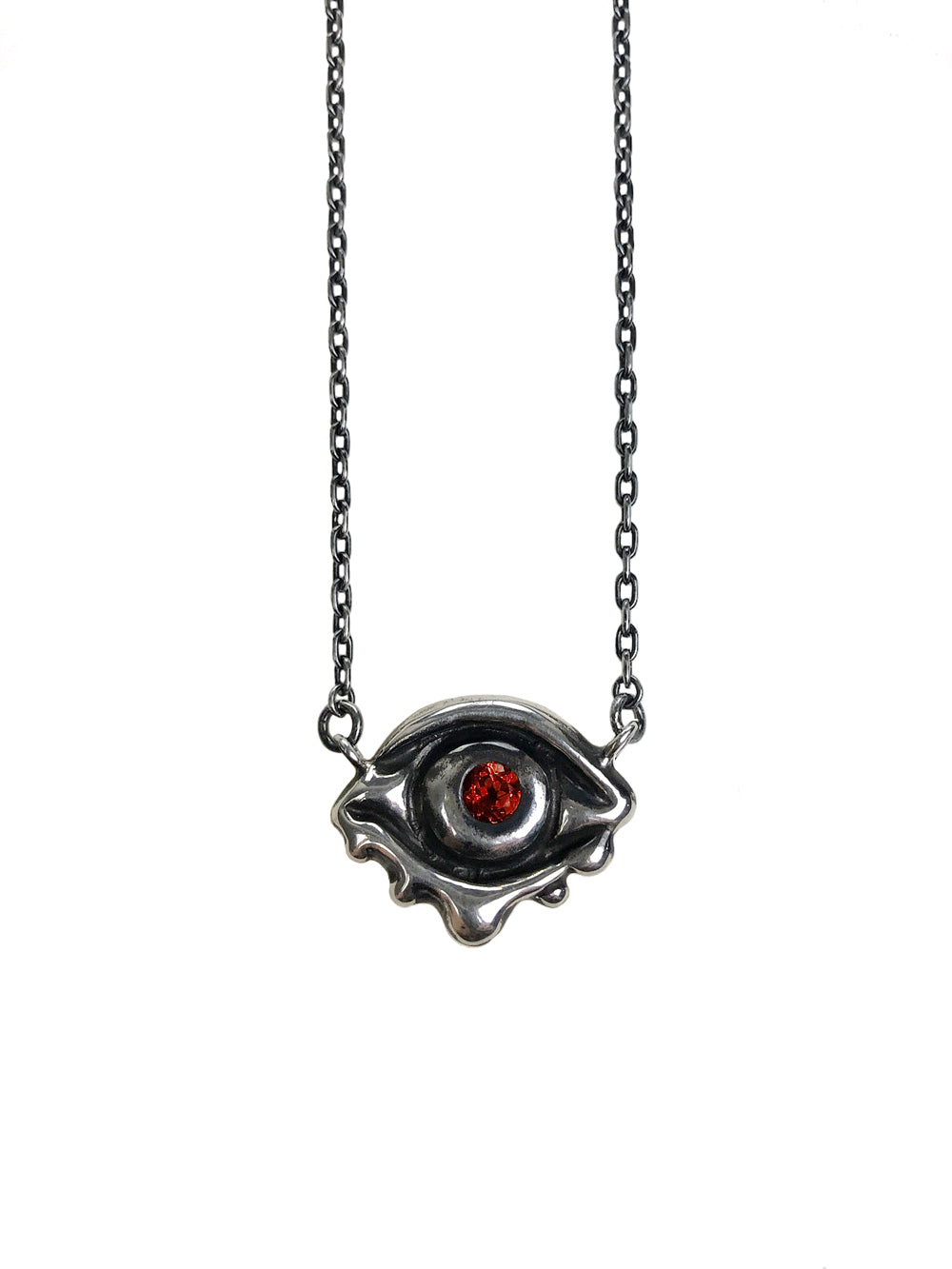 Evil Eye Talisman in Garnet