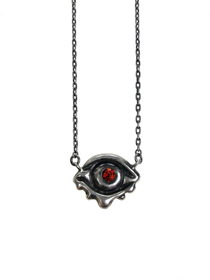 Evil Eye Talisman in Garnet