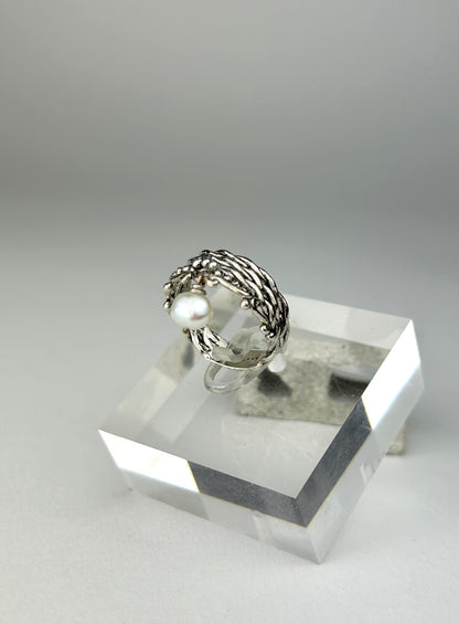 Pearl Charm Ring