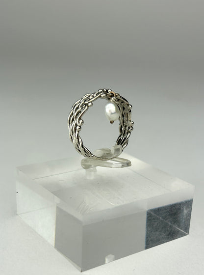 Pearl Charm Ring