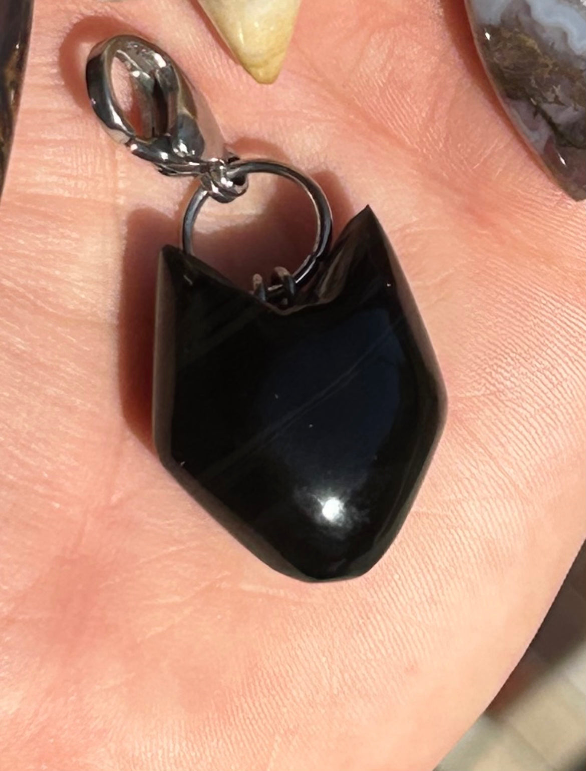 Hand Carved Natural Gem Charm