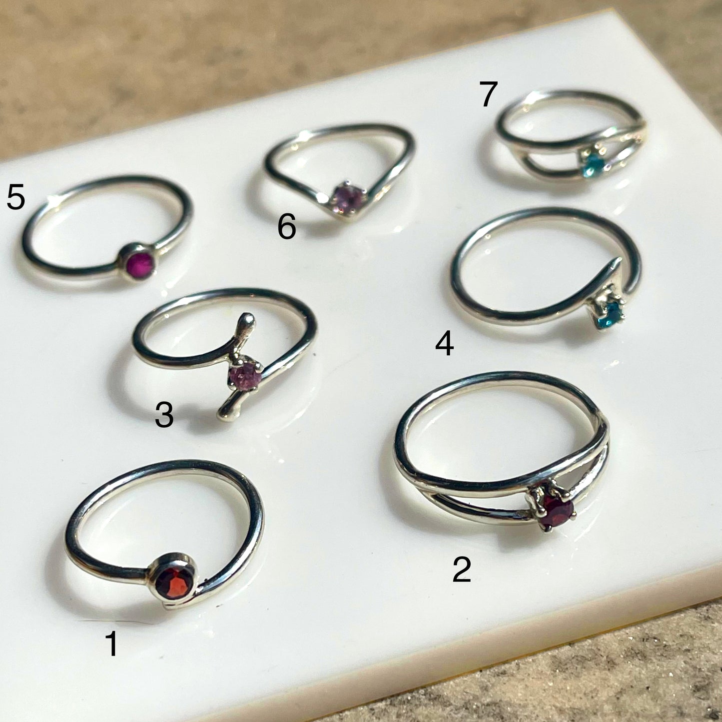 Gemstone Stacker Rings