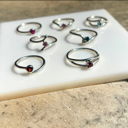 Gemstone Stacker Rings