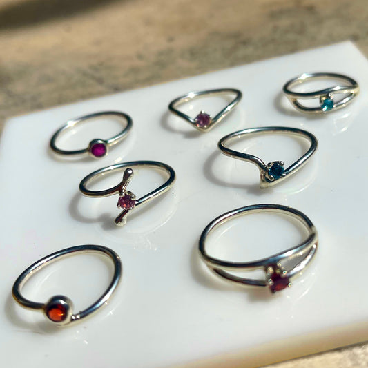 Gemstone Stacker Rings