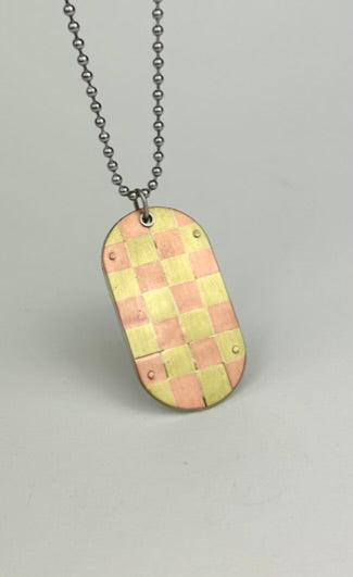 Checkered Dog Tag