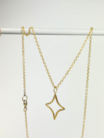 Gold Plated Nebula Charm Necklace