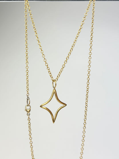 Gold Plated Nebula Charm Necklace