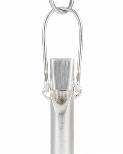 Onyx Bullet Pointed Dog Whistle Charm