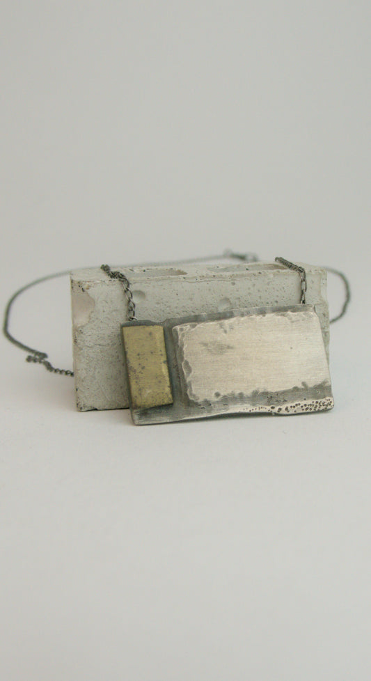 Distressed Razor Blade Necklace