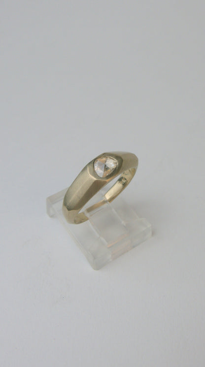 Antique Hand Carved Diamond Ring