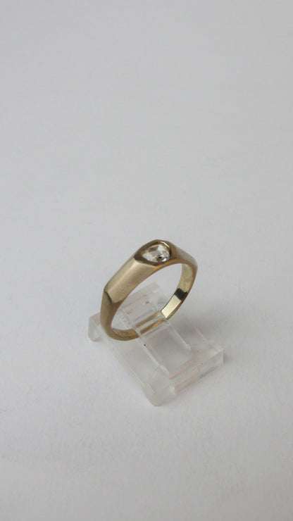 Antique Hand Carved Diamond Ring