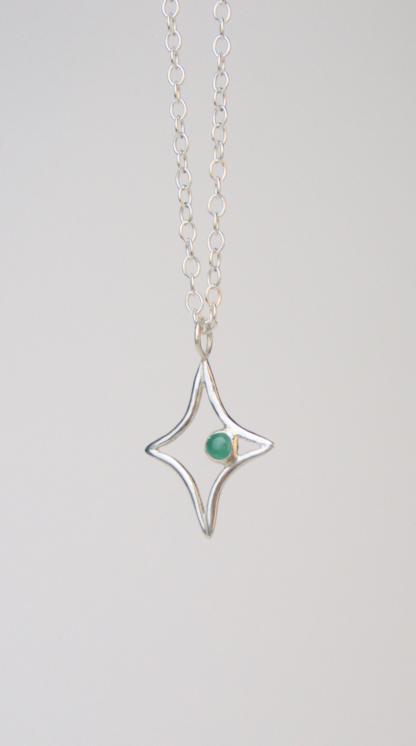 Orion Charm Necklace, Emerald