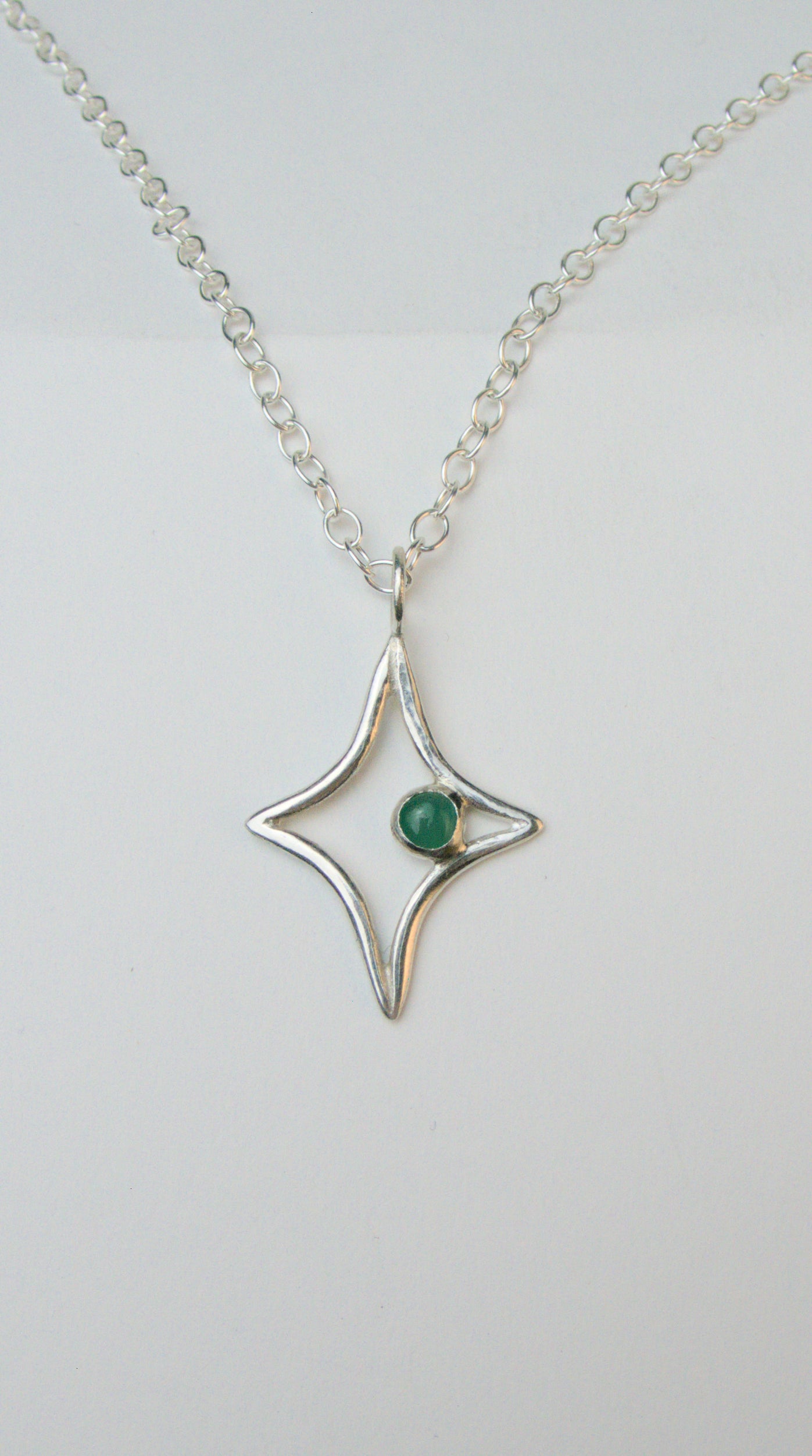 Orion Charm Necklace, Emerald