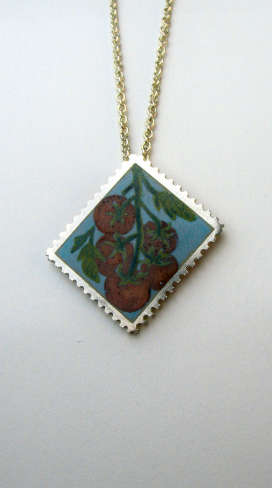 Tomato Stamp Necklace