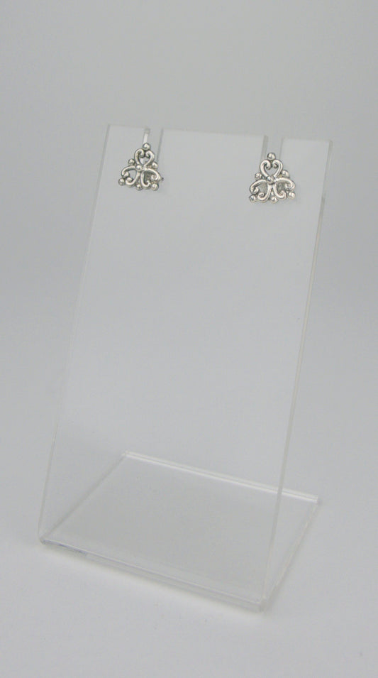 Three Point Stud Earrings